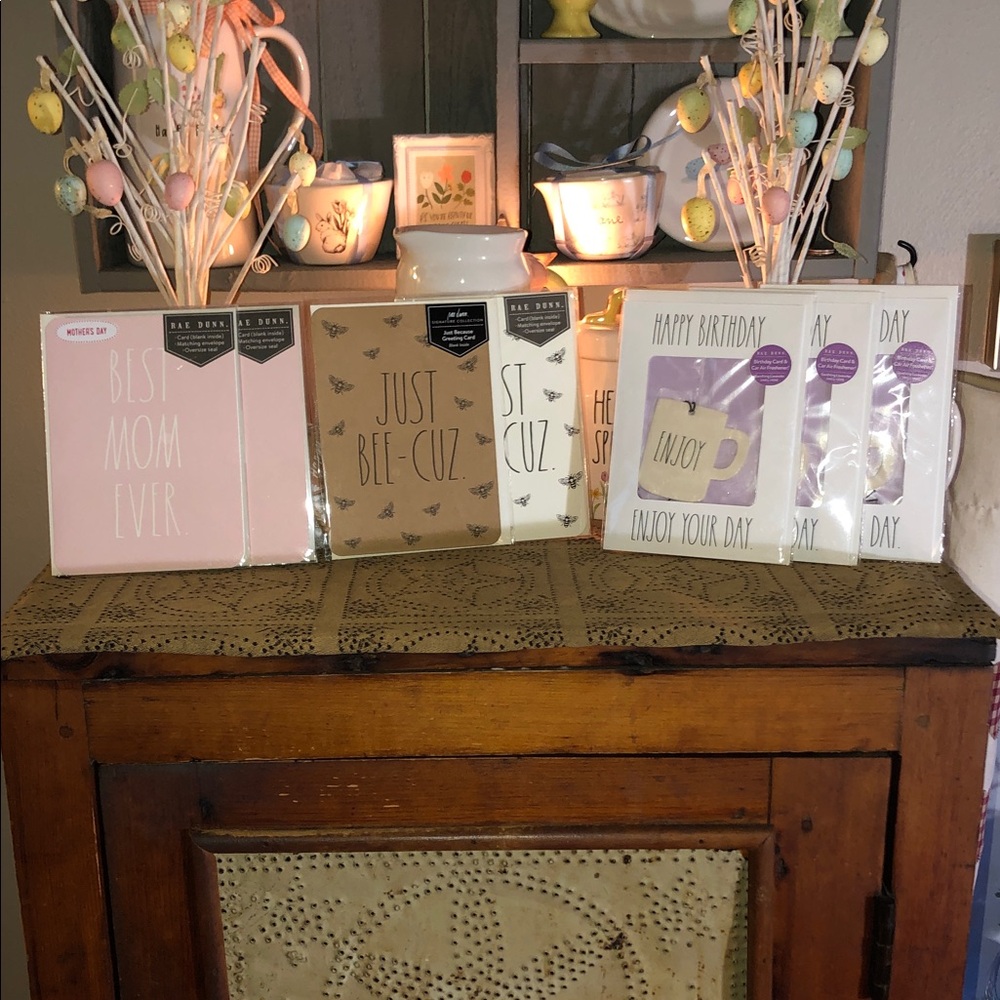 Rae Dunn Assorted Greeting Cards Set of 7